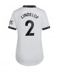 Manchester United Victor Lindelof #2 Auswärtstrikot für Frauen 2022-23 Kurzarm